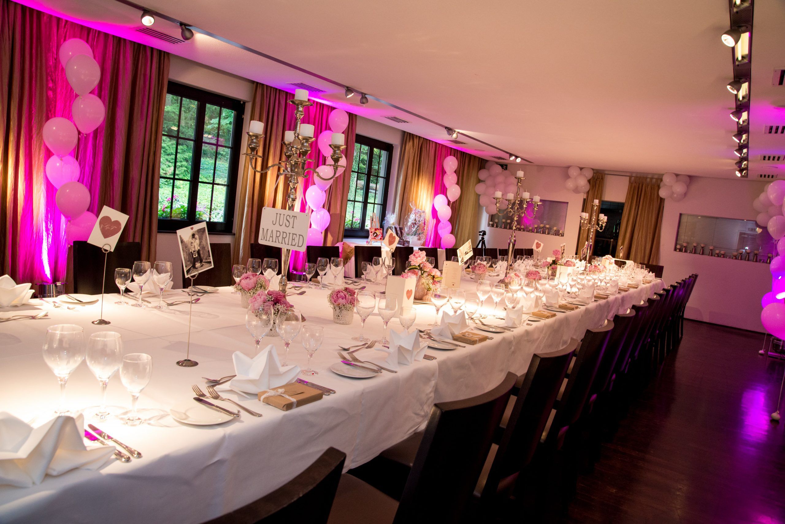 Hochzeitstafel im Artroom