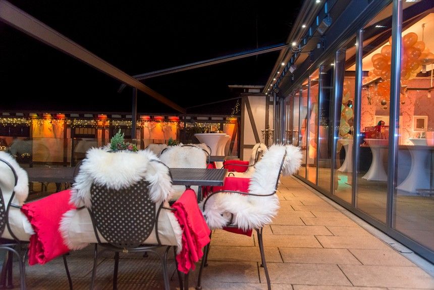 Terrasse im Winter