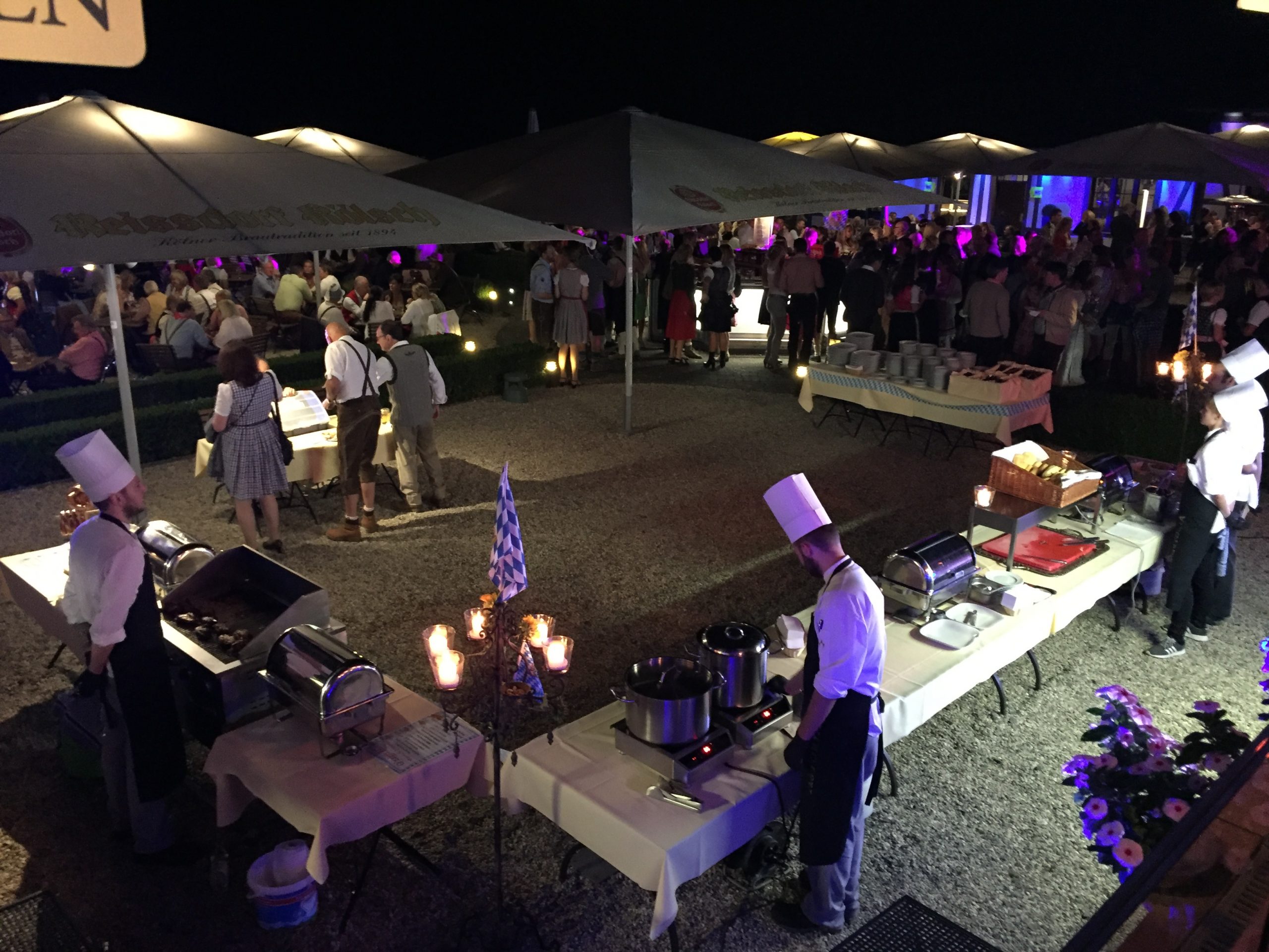 Buffett im Biergarten