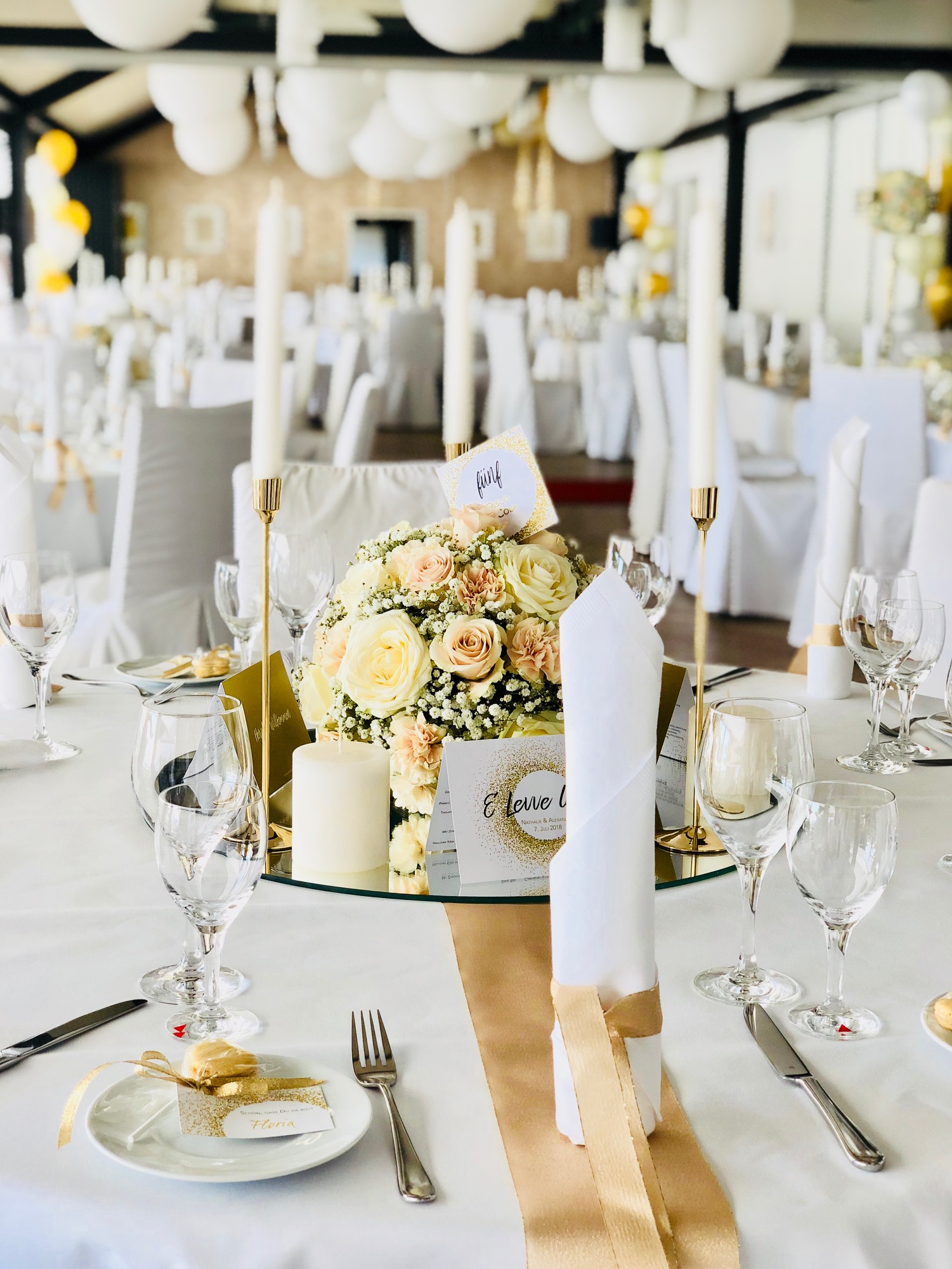 Tischdekoration Hochzeit